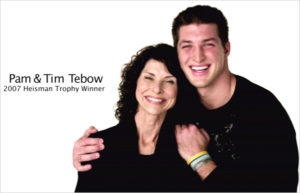 Tim Tebow and mom via She Knows