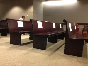 gosnell trial - empty media seats