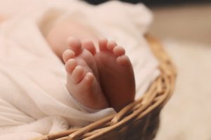 Pro-life trends: newborn baby in basket